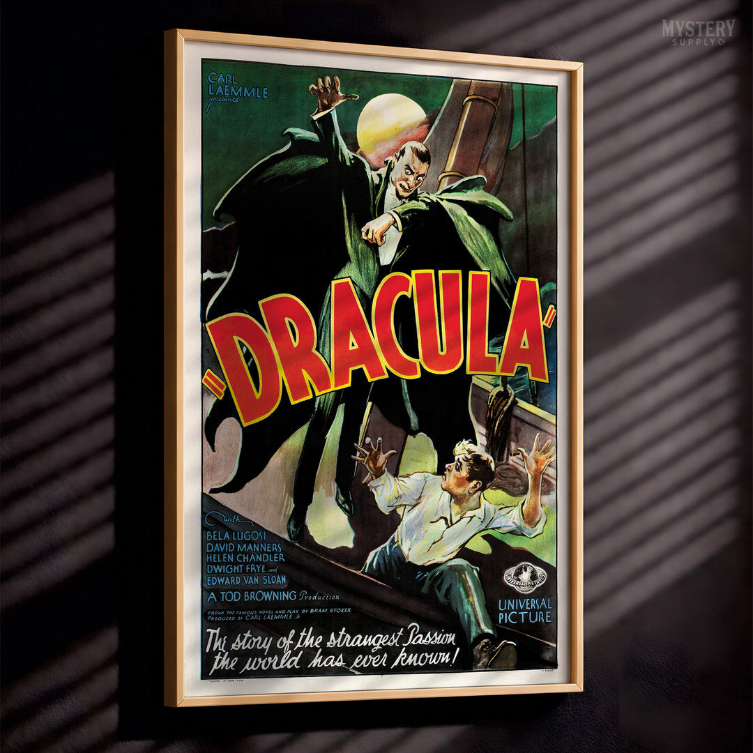 Dracula 1931 Vintage Horror Vampire Monster Movie Poster