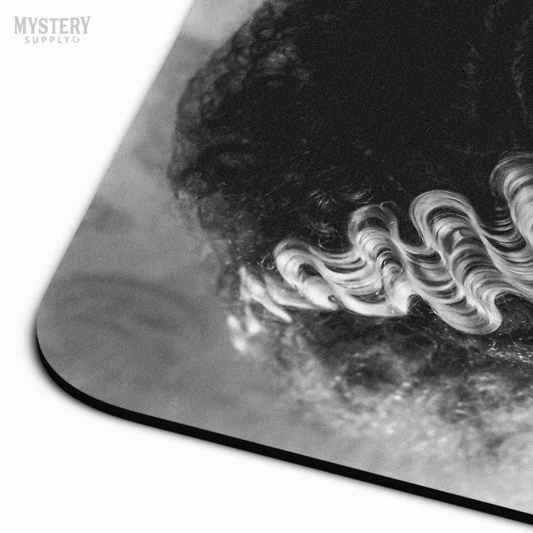 Bride of Frankenstein 1935 Vintage Horror Movie Monster Black and White Dramatic Photo mousepad office decor desk accessories from Mystery Supply Co. @mysterysupplyco