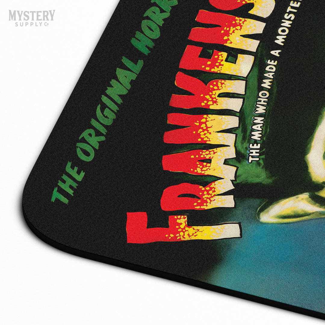 Frankenstein 1947 vintage horror monster movie Boris Karloff mousepad office decor desk accessories from Mystery Supply Co. @mysterysupplyco