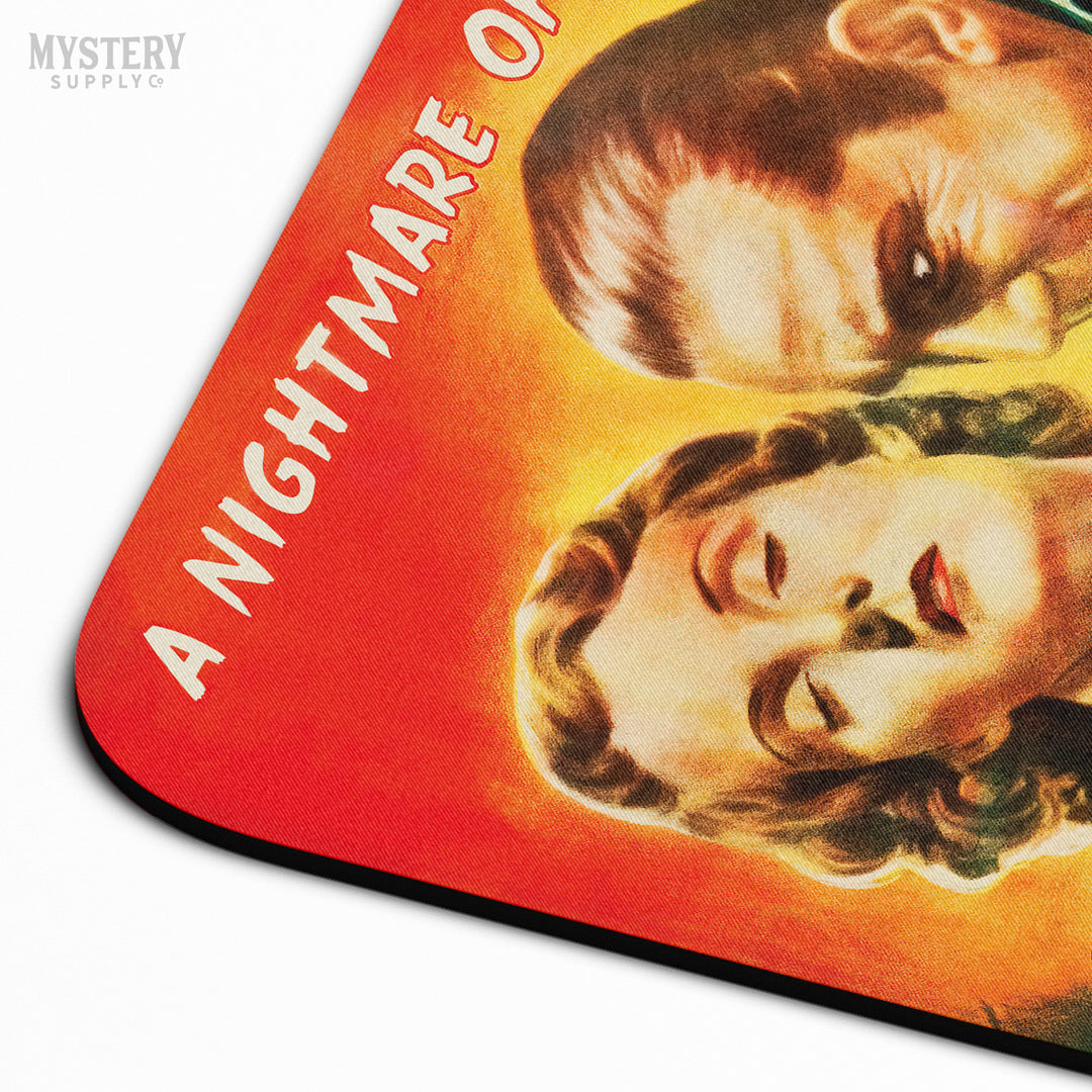 Dracula 1947 vintage horror Bela Lugosi vampire monster movie mousepad office decor desk accessories from Mystery Supply Co. @mysterysupplyco