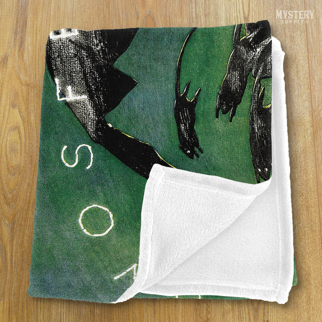 Nosferatu 1921 vintage horror monster vampire Dracula Count Orlok velveteen plush throw blanket from Mystery Supply Co. @mysterysupplyco