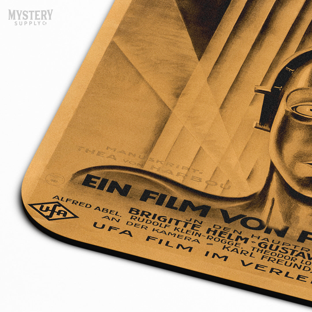 Metropolis 1927 Fritz Lang vintage science fiction sci-fi movie poster reproduction mousepad office decor desk accessories from Mystery Supply Co. @mysterysupplyco