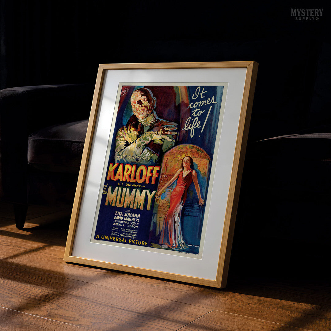 The Mummy 1932 Vintage Horror Monster Movie Poster