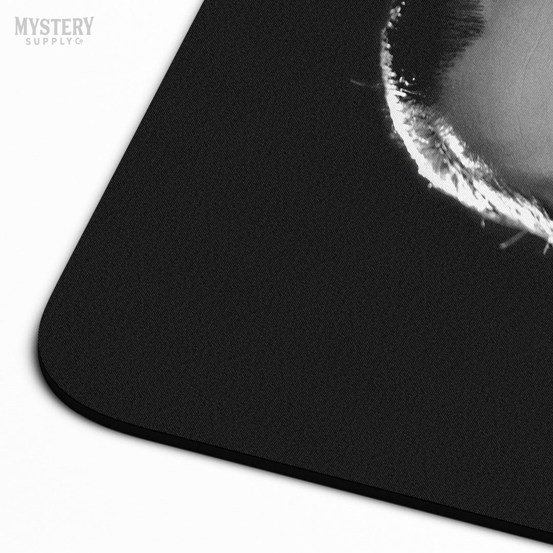 Dracula 1930s Vintage Bela Lugosi Horror Movie Vampire Monster Black and White mousepad from Mystery Supply Co. @mysterysupplyco