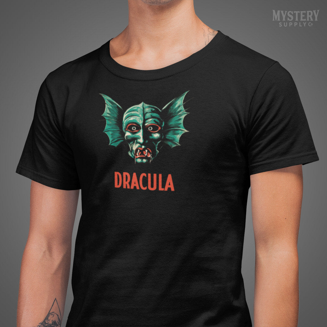 Dracula 1928 man bat horror vampire fiend Mens Womens Unisex T-Shirt from Mystery Supply Co. @mysterysupplyco