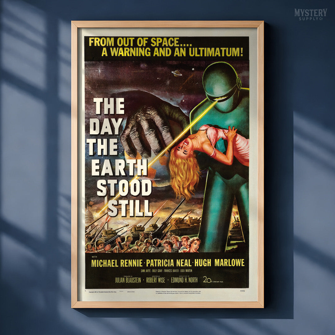 The Day the Earth Stood Still 1951 Vintage Science Fiction Movie Poster