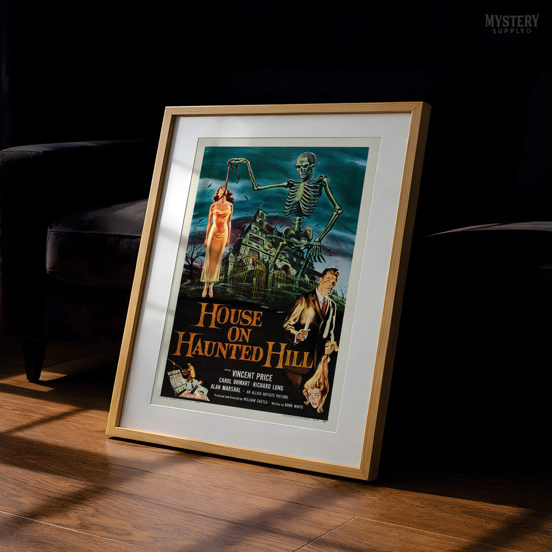 House on Haunted Hill 1959 Vintage Horror Movie Poster