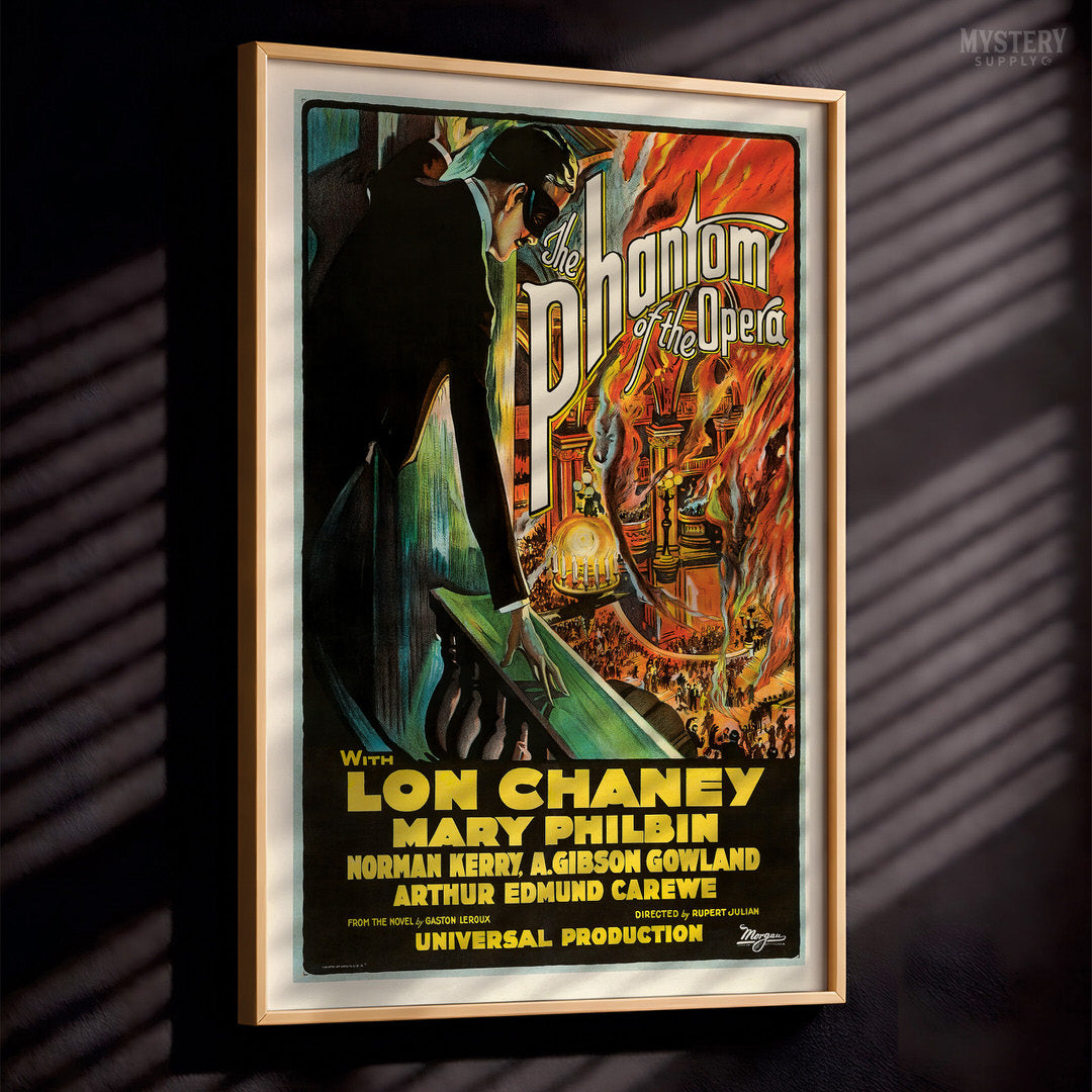The Phantom of the Opera 1925 Vintage Horror Movie Poster