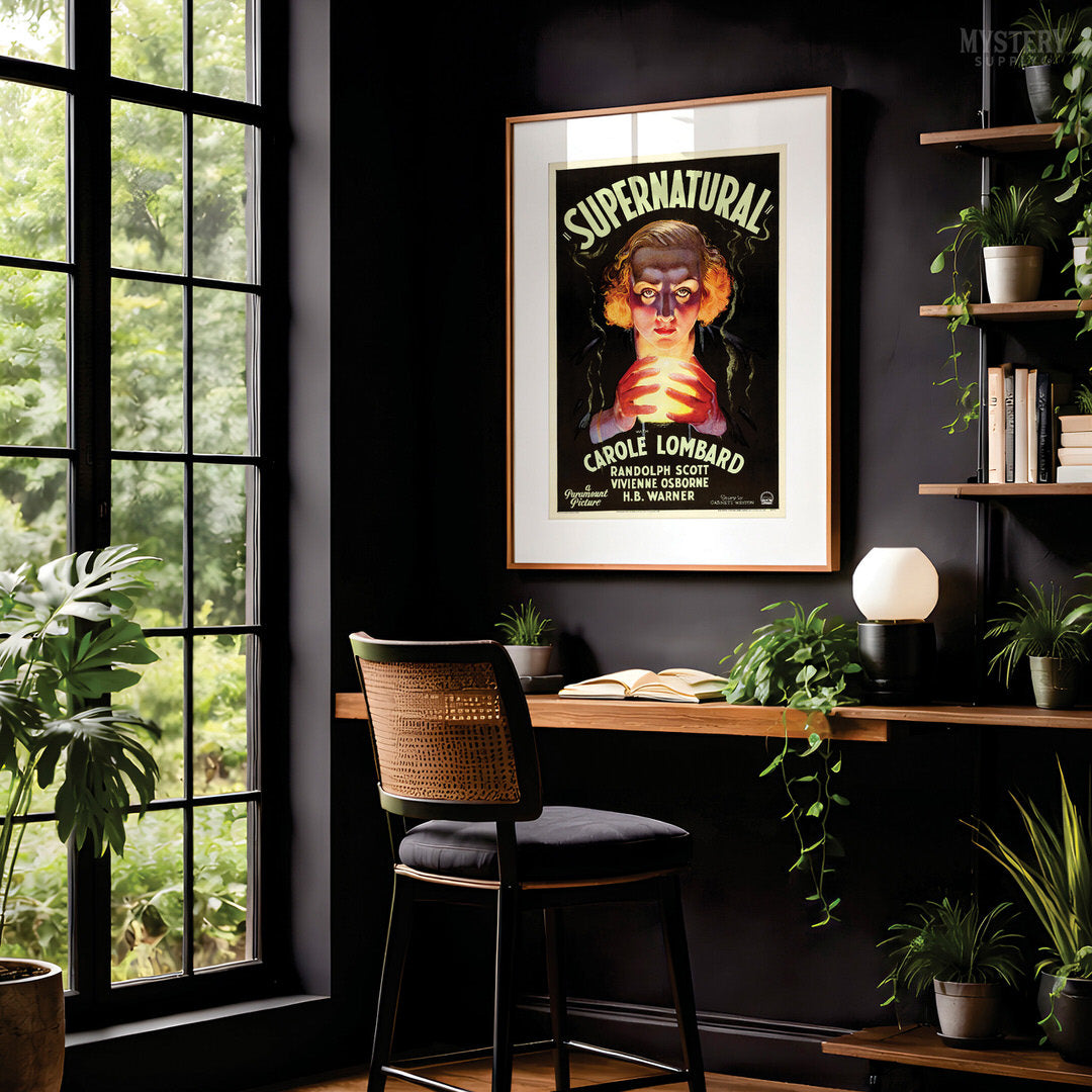 Supernatural 1933 Vintage Horror Movie Poster