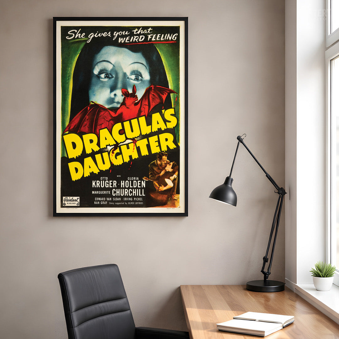 Dracula's Daughter 1949 Vintage Horror Movie Poster