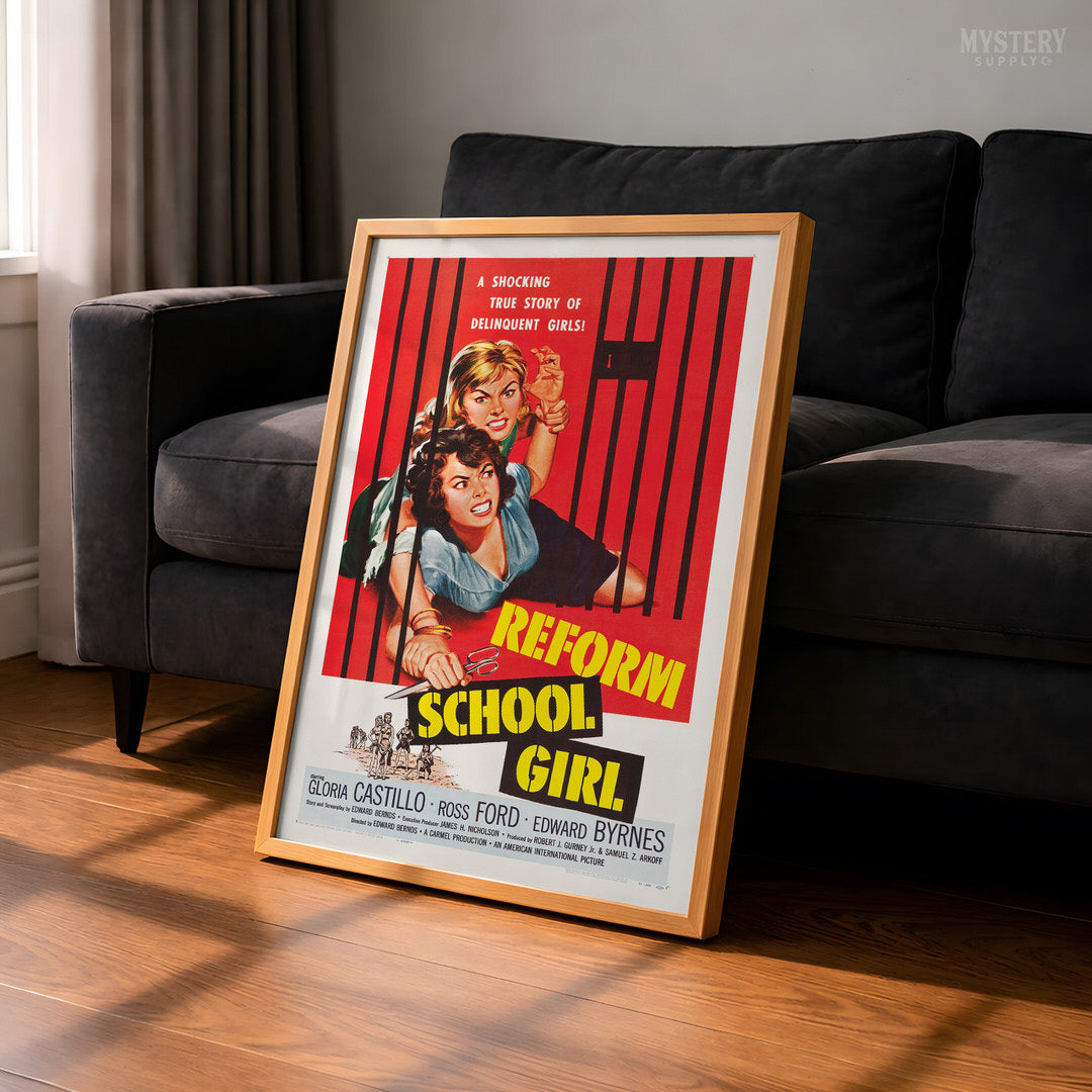 Reform School Girl 1957 Vintage Exploitation Movie Poster