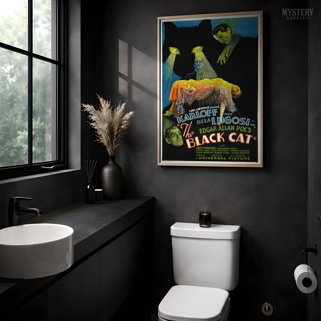 The Black Cat Movie Poster Horror Art Print 1934