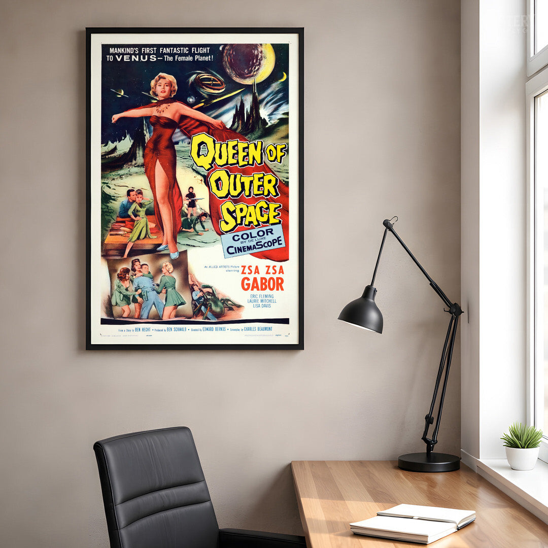 Queen of Outer Space Sci-Fi Movie Poster Art Print 1958