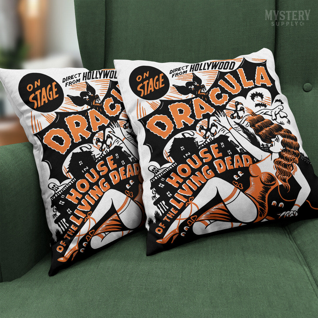 Horror throw pillows hotsell