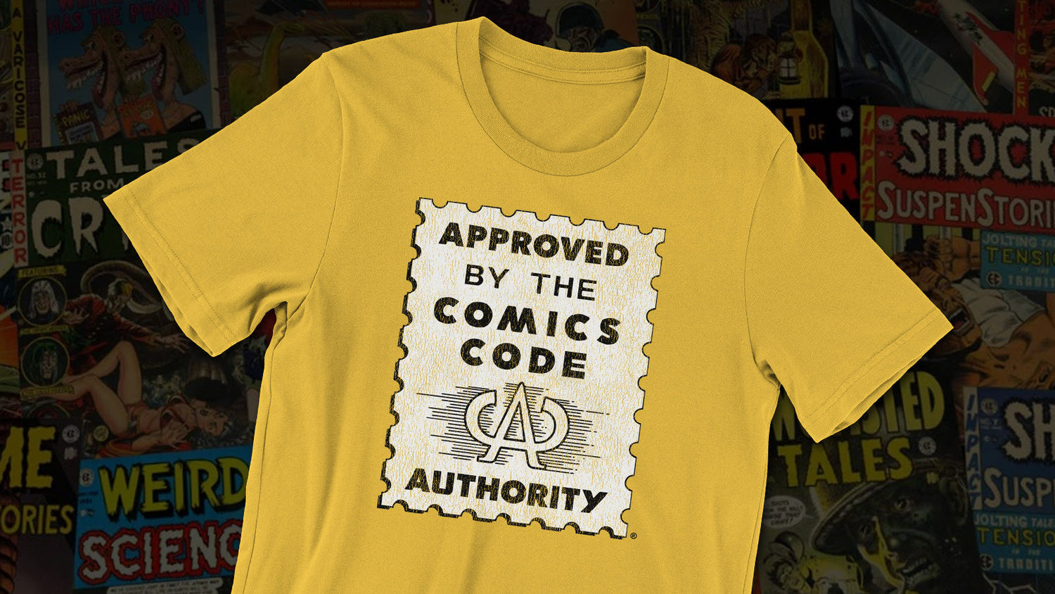 Comics Code Authority t-shirt from Mystery Supply Co.