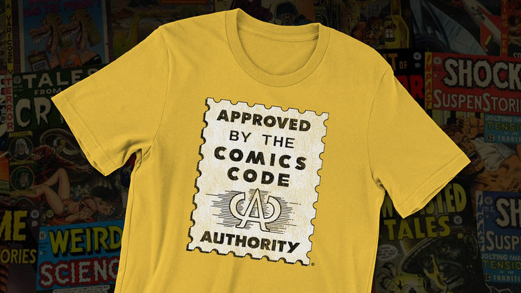 Comics Code Authority t-shirt from Mystery Supply Co.