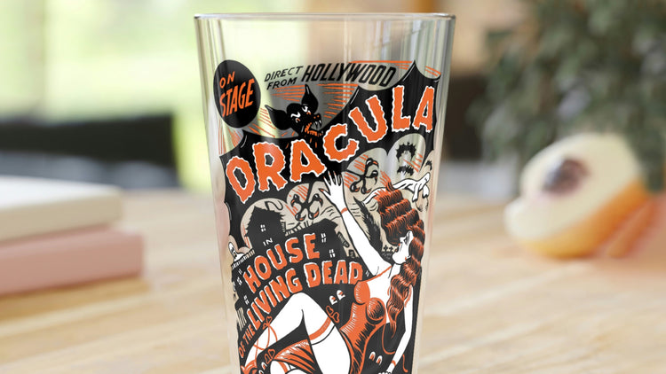 Horror and Sci-Fi pint glasses from Mystery Supply Co. @mysterysupplyco
