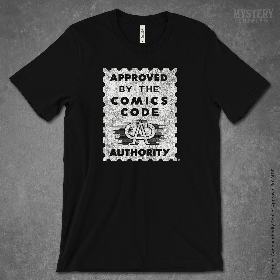 Approved by The Comics Code Authority Unisex T Shirt Mystery Supply Co