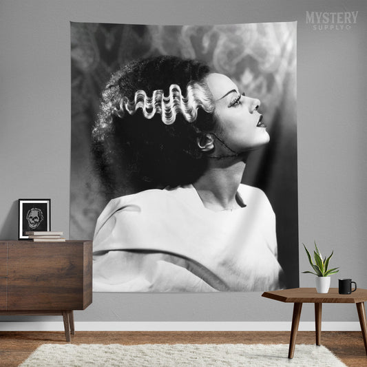 Bride of Frankenstein 1935 Vintage Horror Movie Monster Photo Tapestry Wall Hanging from Mystery Supply Co. @mysterysupplyco
