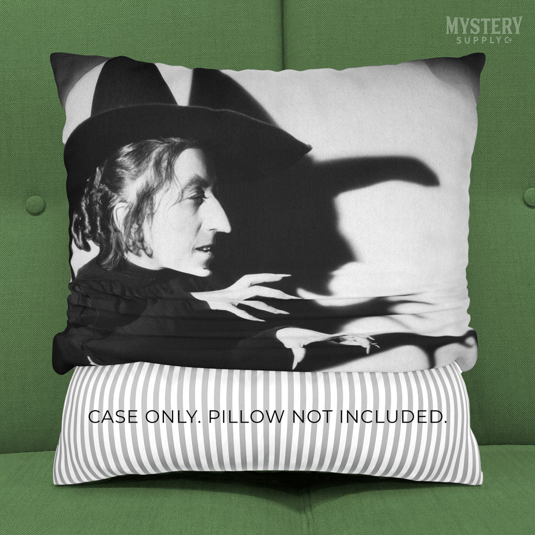 Wicked Witch of the West Wizard of Oz vintage double sided decorative throw pillow case home decor from Mystery Supply Co. @mysterysupplyco