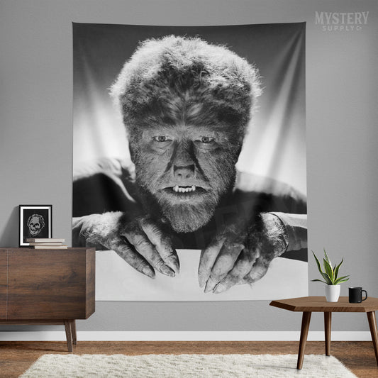 The Wolf Man 1941 Werewolf Monster Photo Wall Tapestry