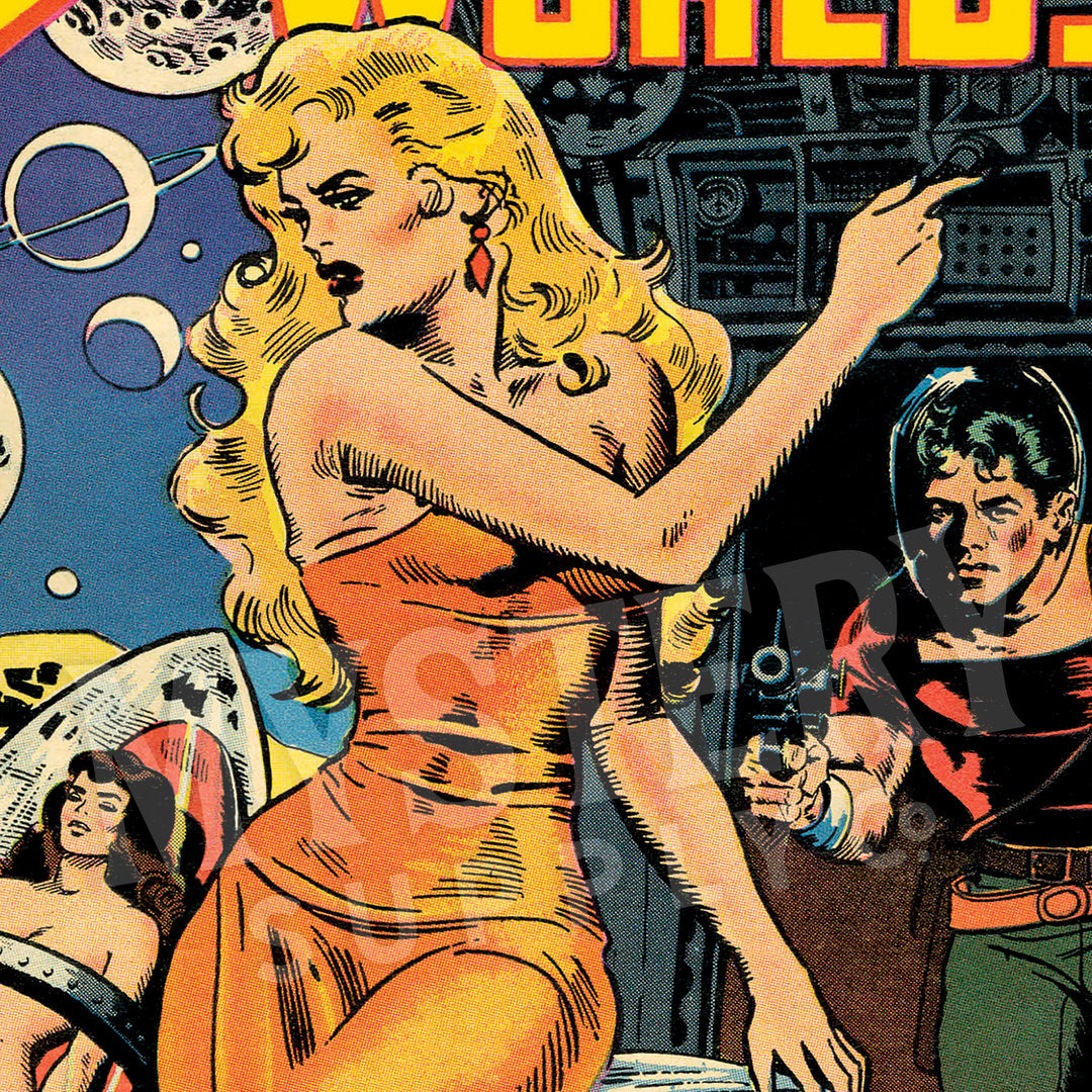 Strange Worlds #4 vintage comic cover reproduction from Mystery Supply Co. @mysterysupplyco