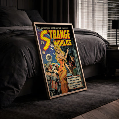 Strange Worlds #4 Vintage Science Fiction Comic Book Cover Art