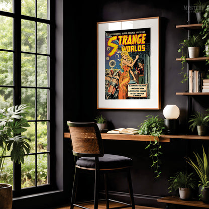 Strange Worlds #4 Vintage Science Fiction Comic Book Cover Art