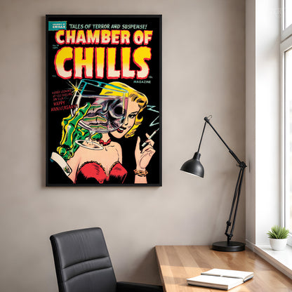Chamber of Chills #19 Vintage Horror Comic Book Cover Art Poster