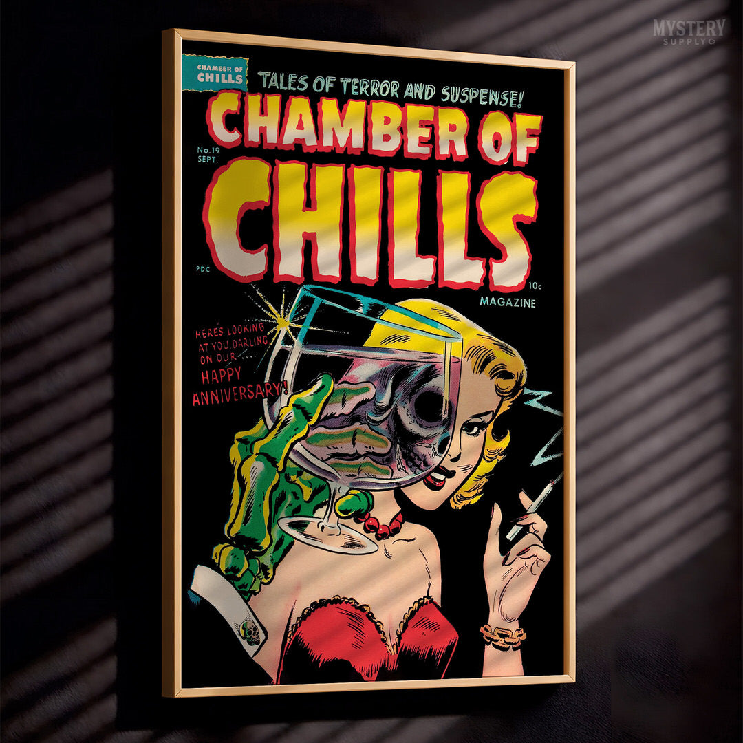 Chamber of Chills #19 Vintage Horror Comic Book Cover Art Poster