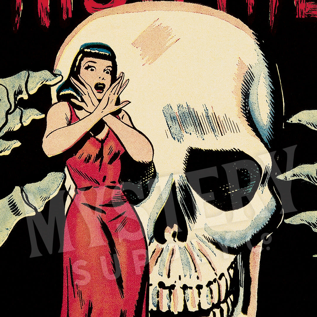 Strange Mysteries #15 vintage horror comic cover reproduction from Mystery Supply Co. @mysterysupplyco
