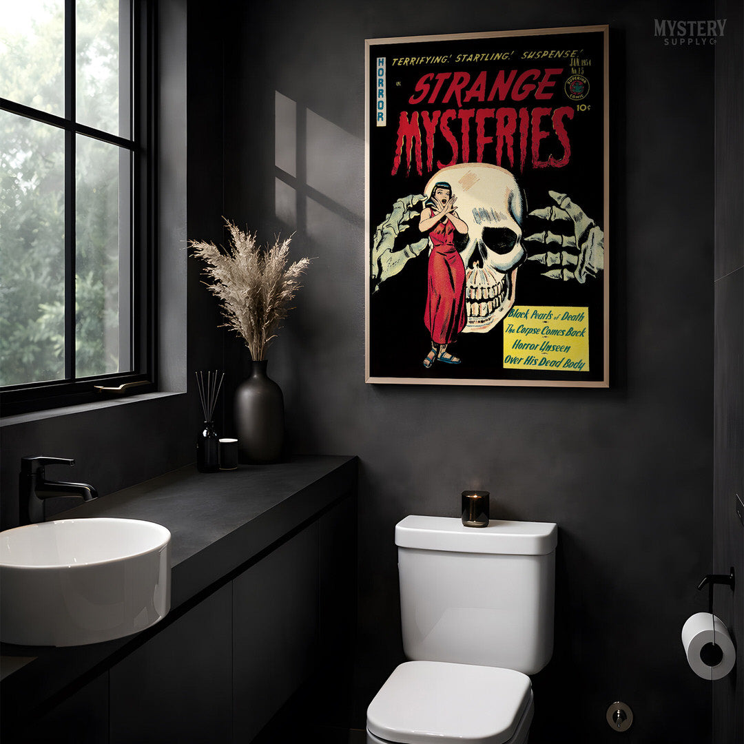 Strange Mysteries #15 Vintage Horror Comic Book Cover Art