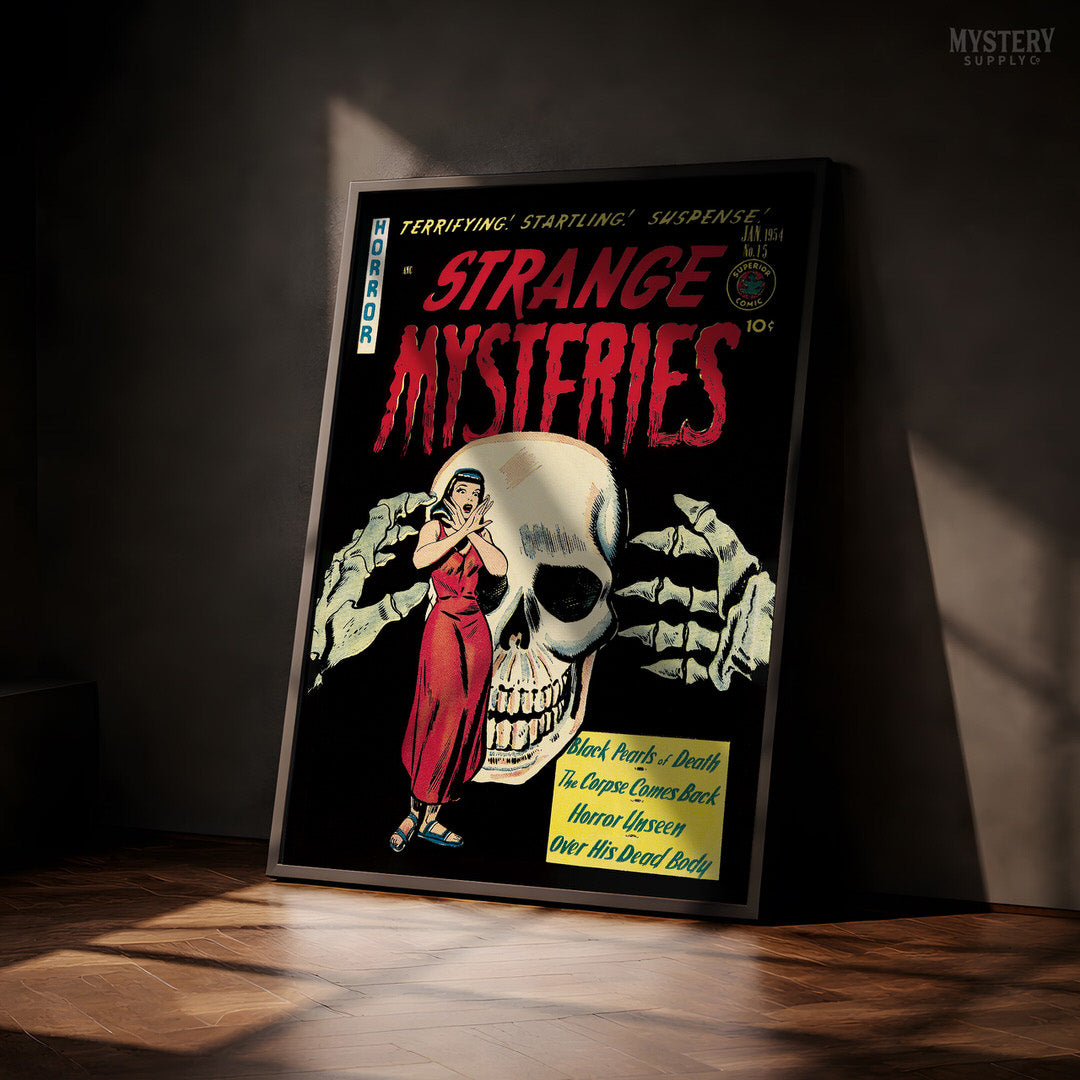 Strange Mysteries #15 Vintage Horror Comic Book Cover Art