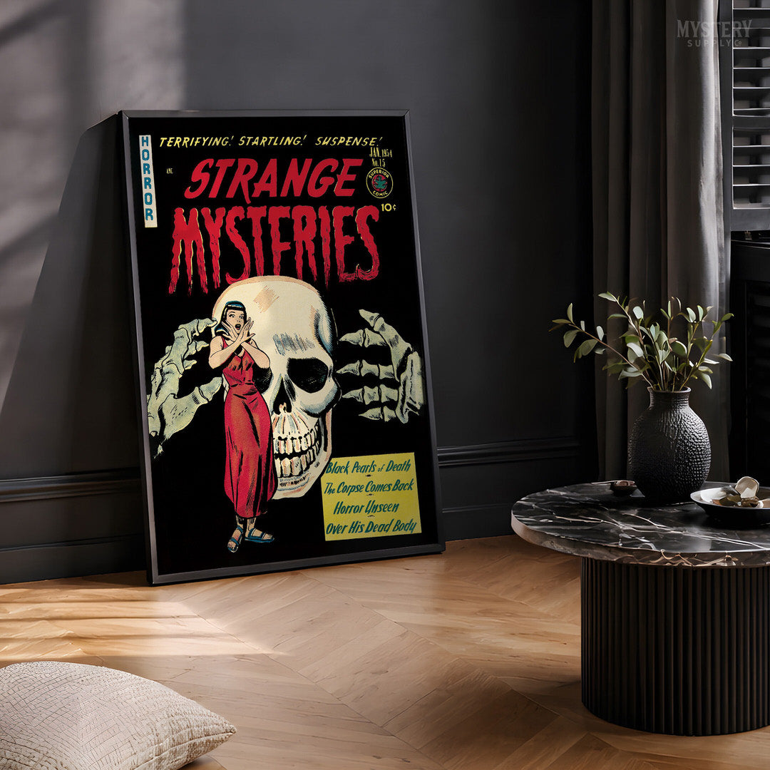 Strange Mysteries #15 Vintage Horror Comic Book Cover Art