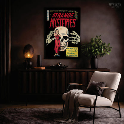 Strange Mysteries #15 Vintage Horror Comic Book Cover Art
