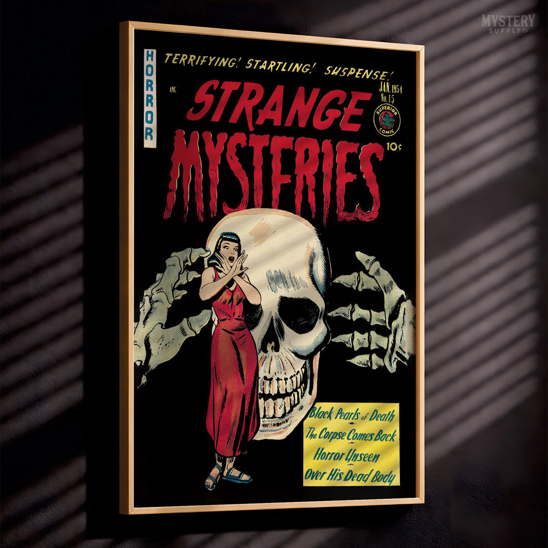 Strange Mysteries #15 Vintage Horror Comic Book Cover Art