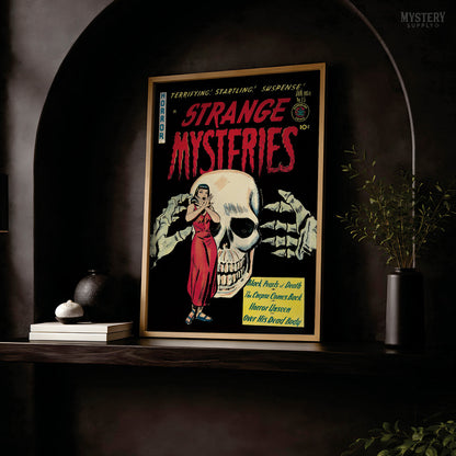 Strange Mysteries #15 Vintage Horror Comic Book Cover Art