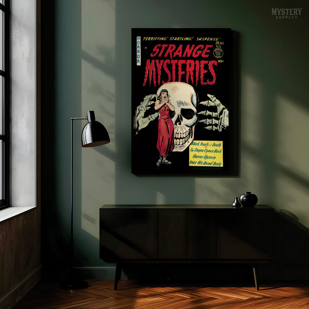 Strange Mysteries #15 Vintage Horror Comic Book Cover Art