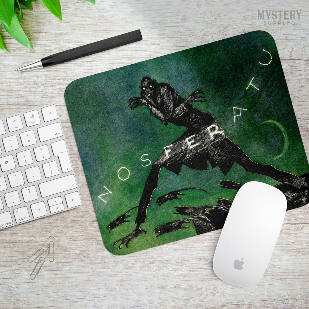 Nosferatu 1921 vintage horror monster vampire Dracula Count Orlok mousepad office decor desk accessories from Mystery Supply Co. @mysterysupplyco