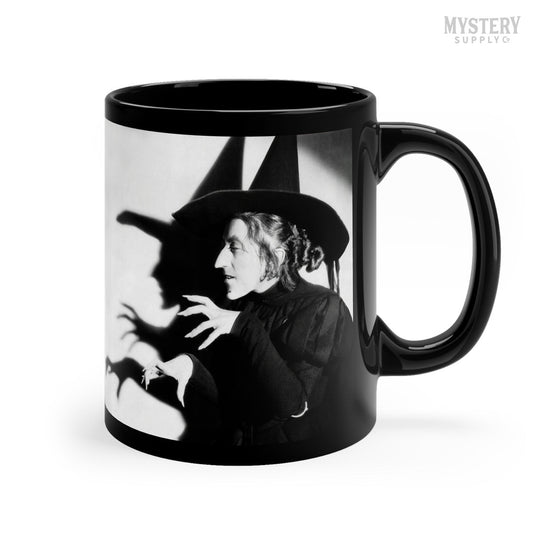 Wicked Witch of the West Wizard of Oz 11oz black ceramic horror coffee mugs from Mystery Supply Co. @mysterysupplyco