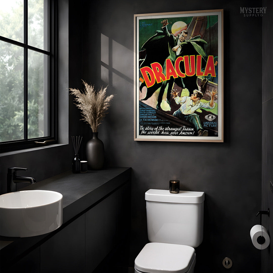 Dracula 1931 Vintage Horror Vampire Monster Movie Poster