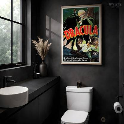 Dracula 1931 Vintage Horror Vampire Monster Movie Poster