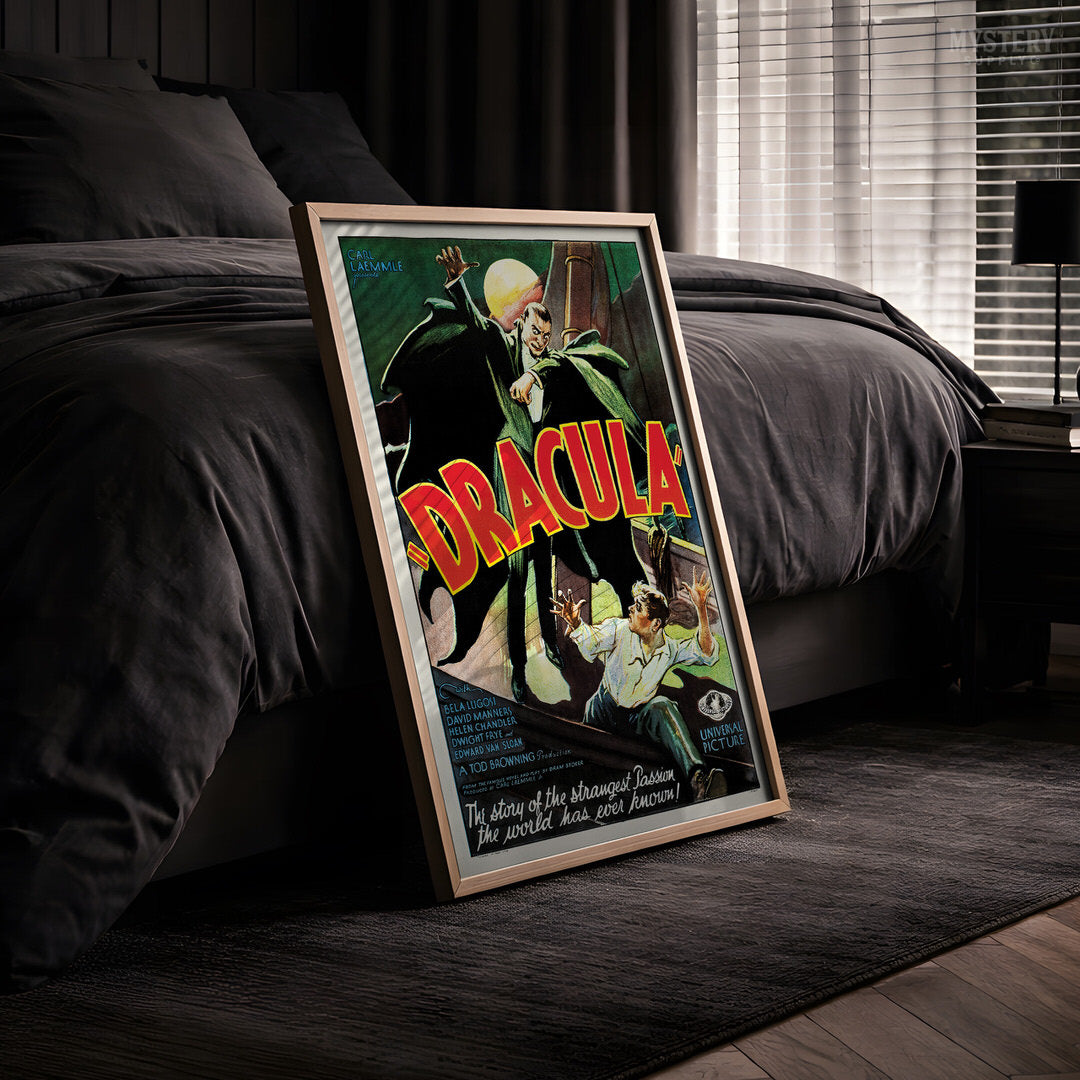 Dracula 1931 Vintage Horror Vampire Monster Movie Poster