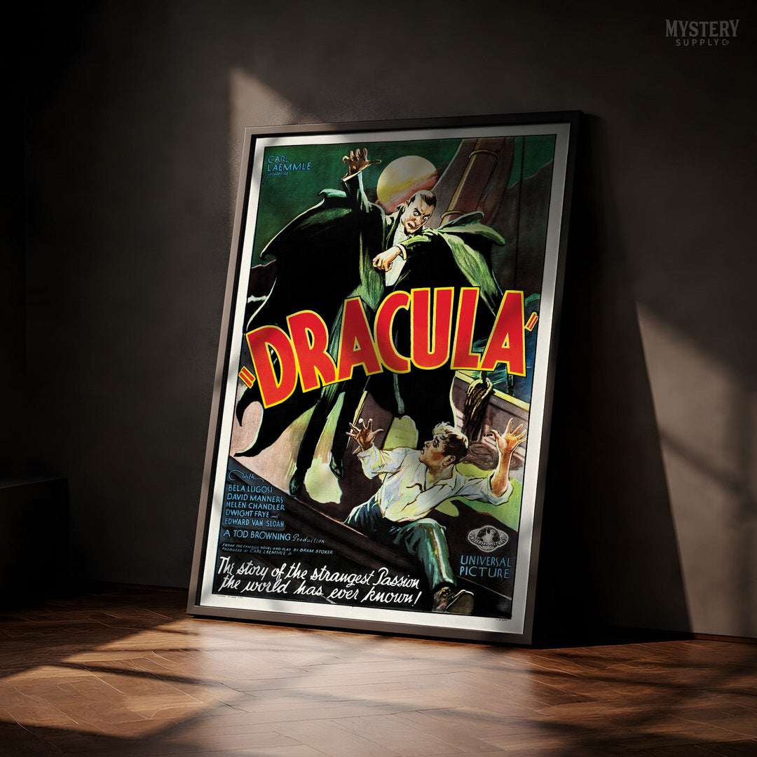 Dracula 1931 Vintage Horror Vampire Monster Movie Poster
