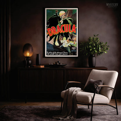 Dracula 1931 Vintage Horror Vampire Monster Movie Poster