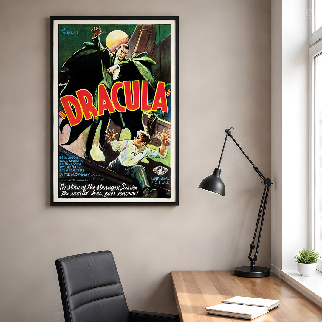 Dracula 1931 Vintage Horror Vampire Monster Movie Poster