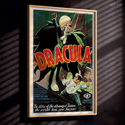 Dracula 1931 Vintage Horror Vampire Monster Movie Poster