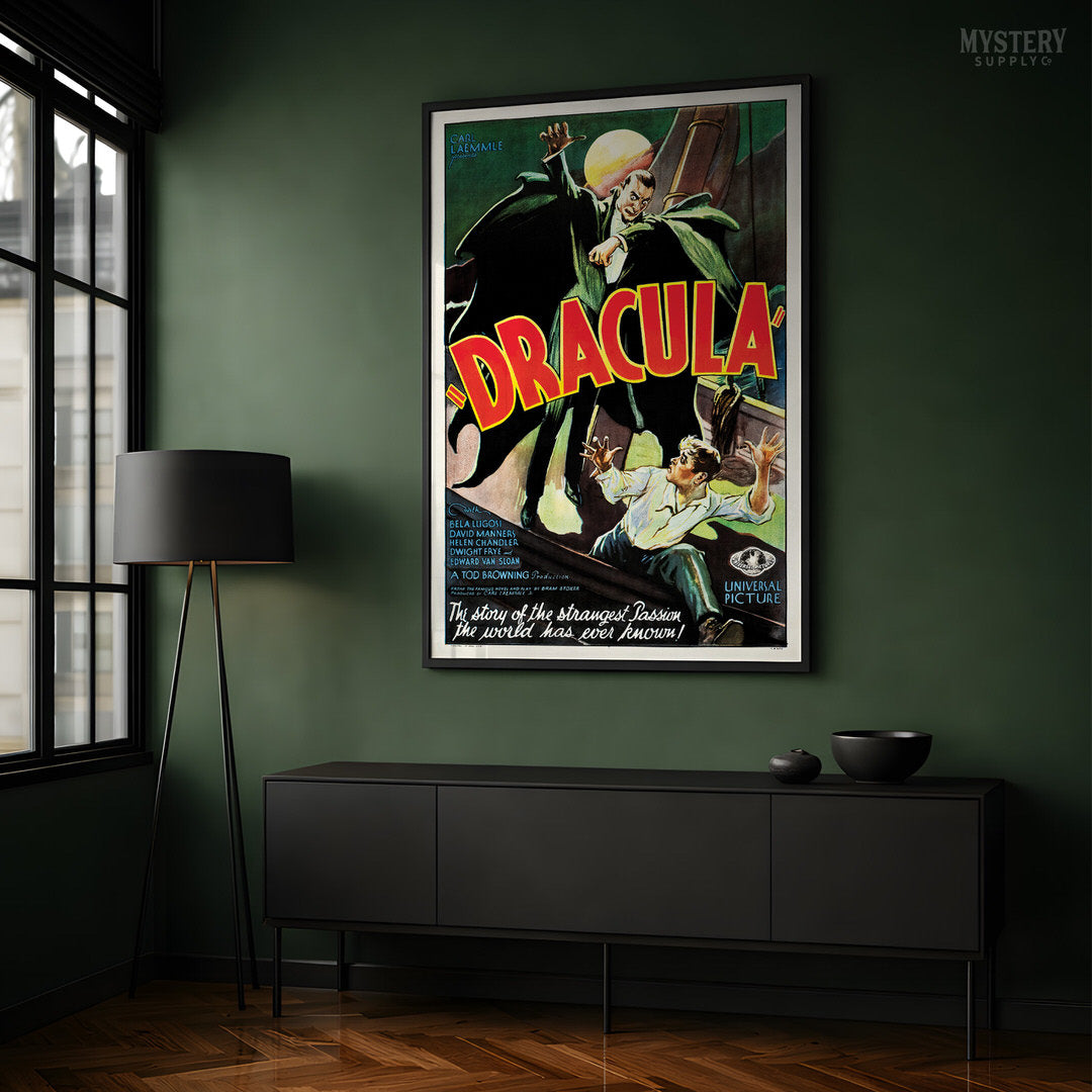 Dracula 1931 Vintage Horror Vampire Monster Movie Poster