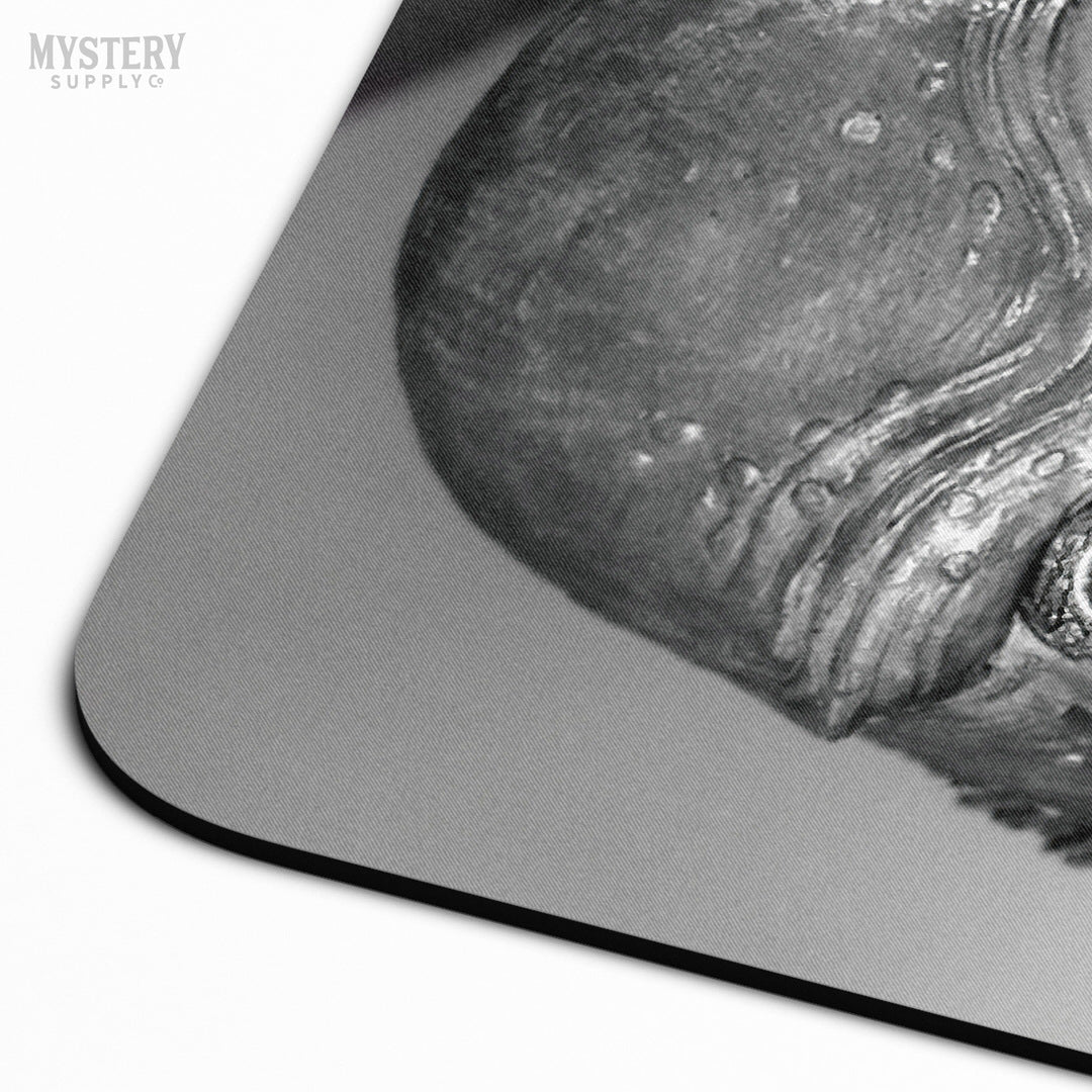 Creature from the Black Lagoon 1954 vintage horror monster gill man black and white photo mousepad office decor desk accessories from Mystery Supply Co. @mysterysupplyco