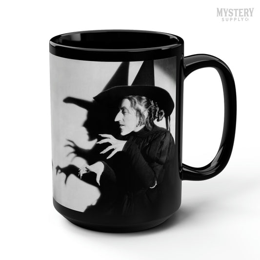 Wicked Witch of the West Wizard of Oz 15oz black ceramic horror coffee mugs from Mystery Supply Co. @mysterysupplyco